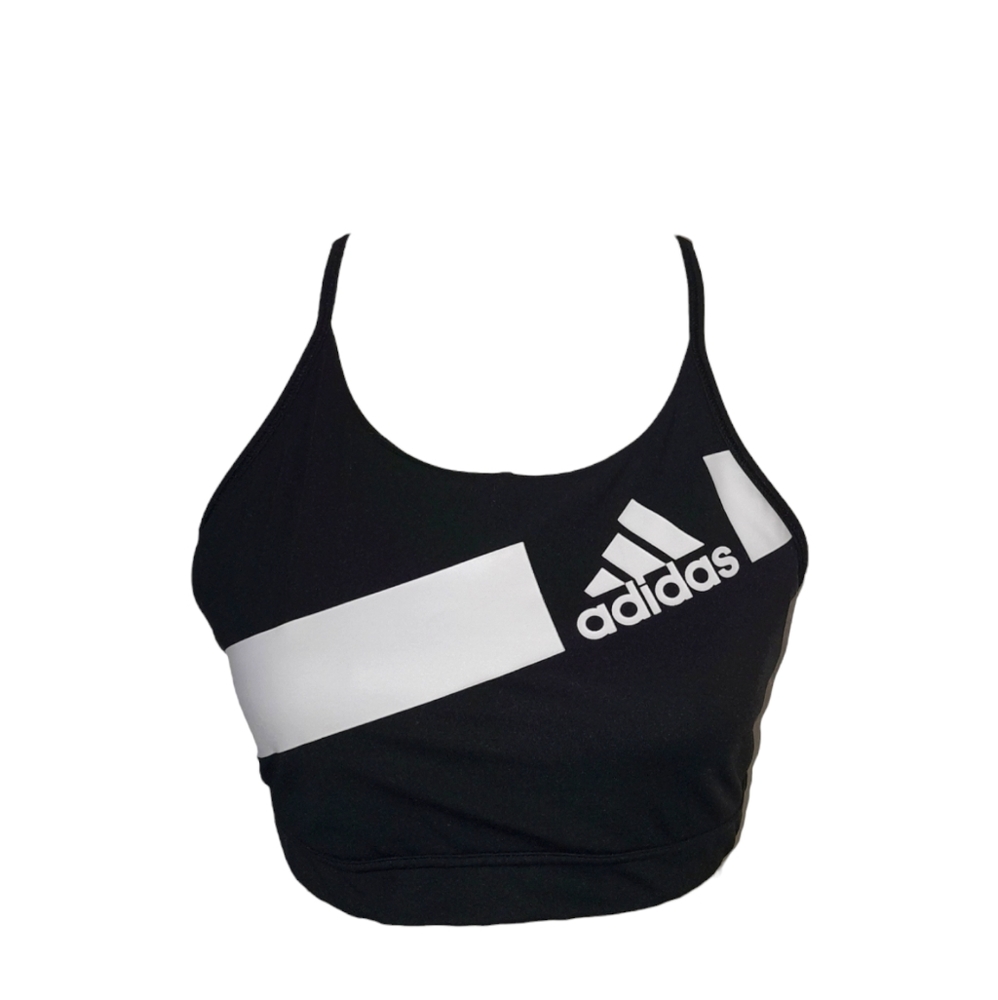 Black and White Adidas Sports Bra